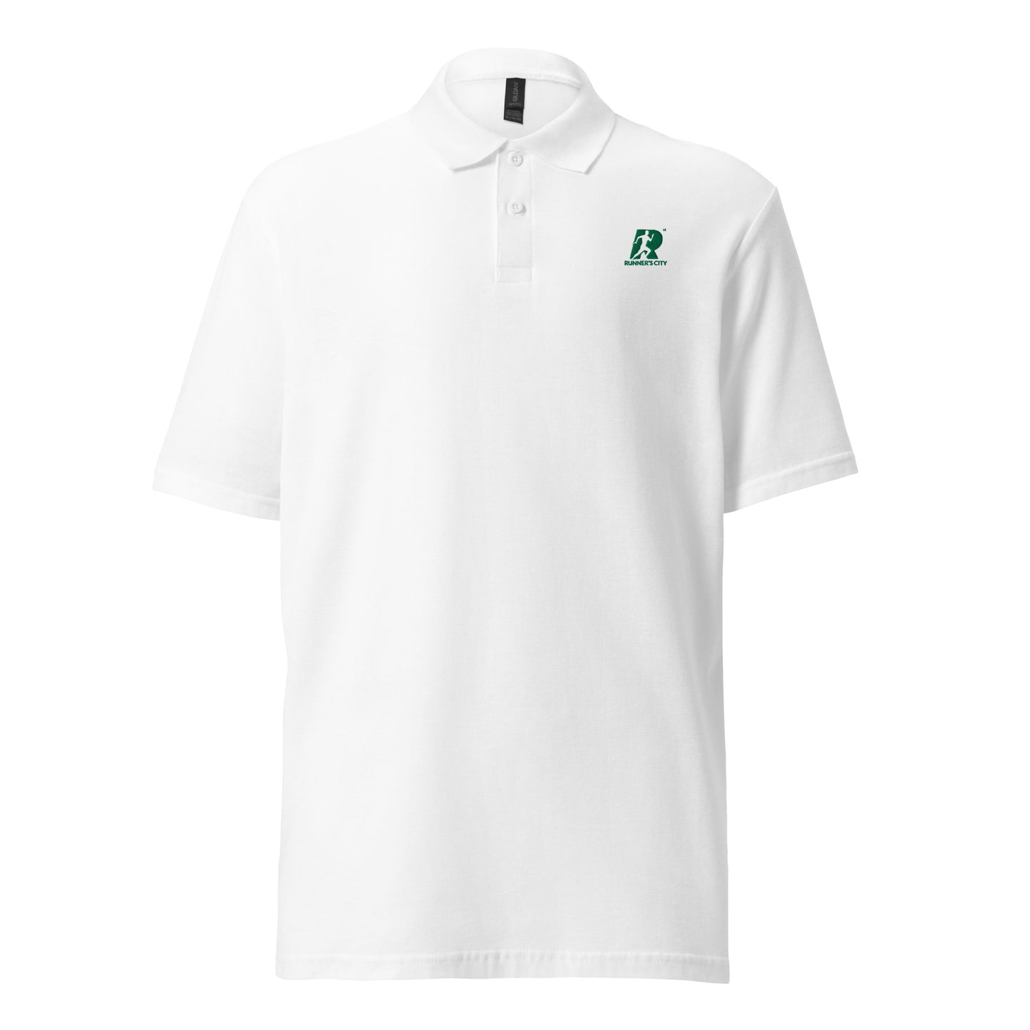 Runner's City pique polo shirt